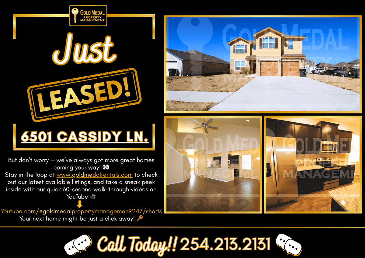 GMRentals's tweet photo. 6501 Cassidy Ln. is officially off the market! 🎉

But don’t worry — we’ve always got more coming your way! Stay in the loop by visiting https://t.co/N3BNhkLn6f
 to see our latest available listings. https://t.co/REkG6bApSB