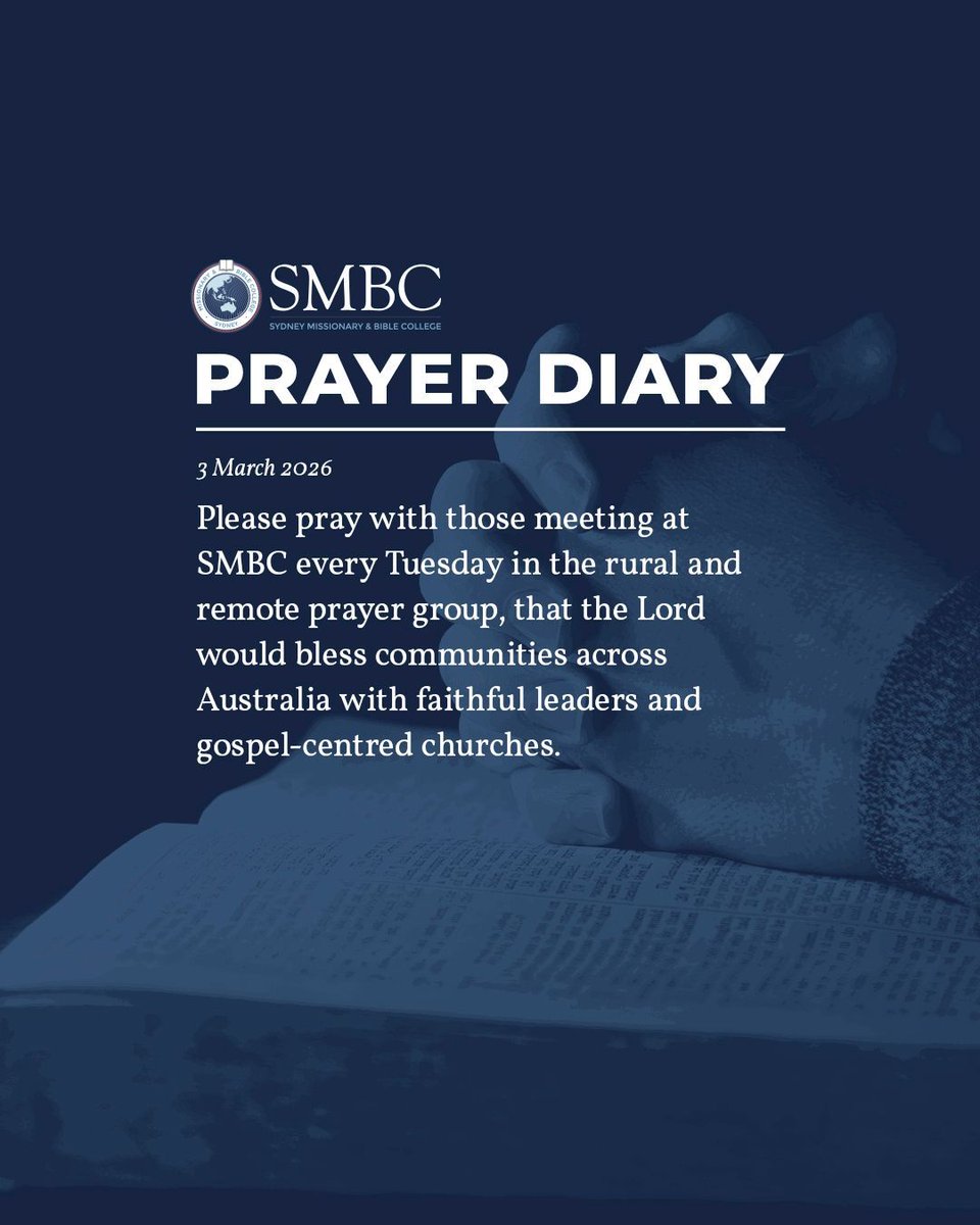 We greatly value your prayers for the work and ministry of SMBC. To assist you in praying for SMBC we encourage you to use our monthly Prayer Diary, where we provide a few short prayer points for each day. Get the March Prayer Diary: buff.ly/2I4qoV8