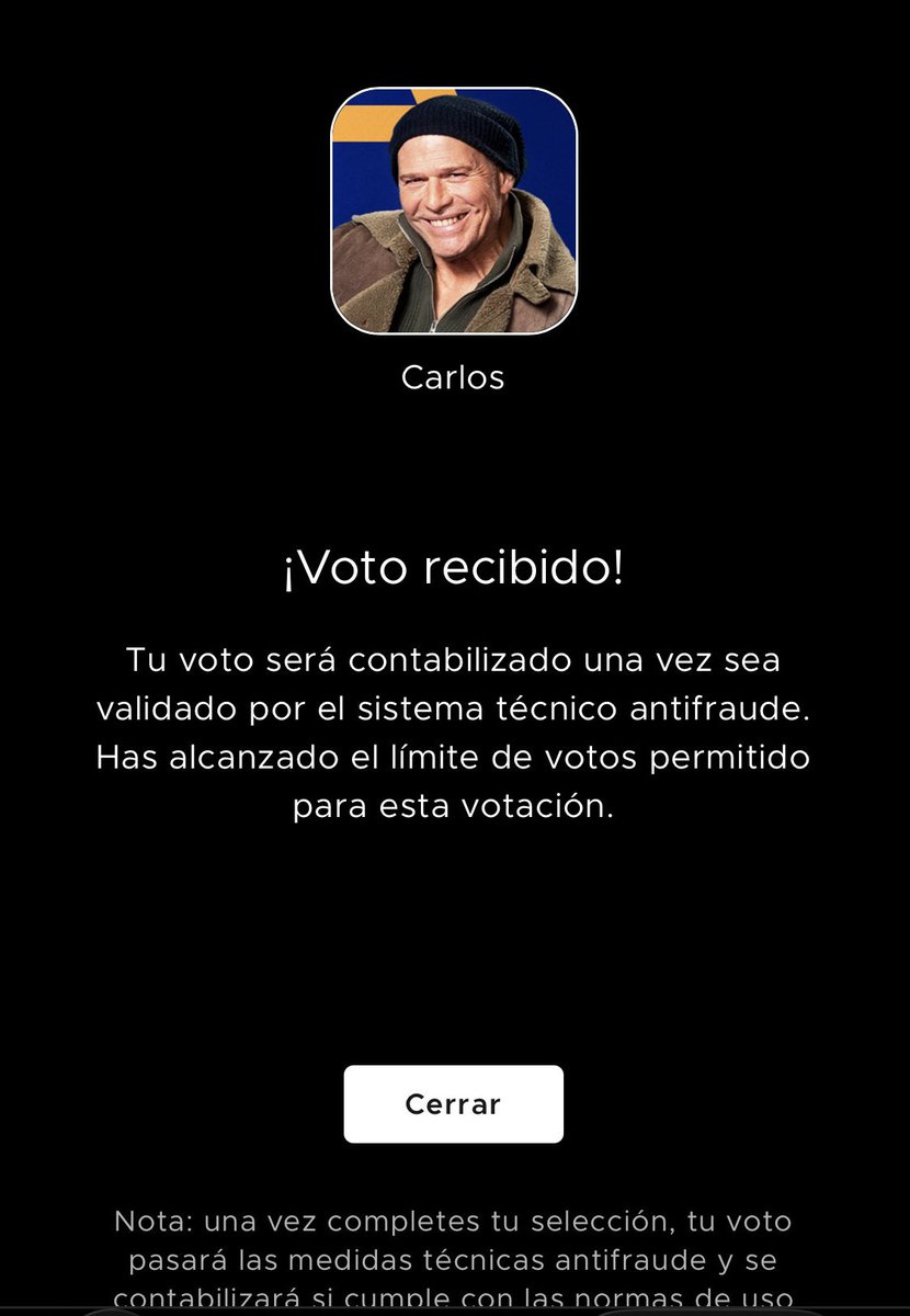 #LluviaCarlosGanador