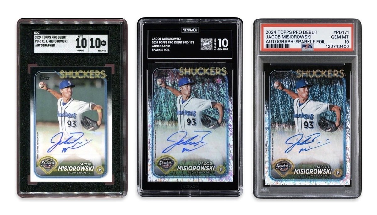 FiveToolCards's tweet image. TAG has the best looking slabs.  I will die on this hill.

#TAGgrading #SportsCards #BaseballCards #FootballCards #TheHobby