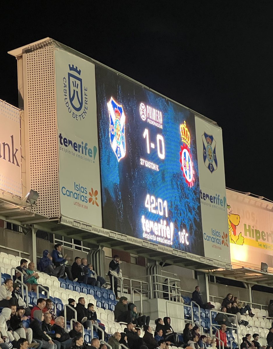 Goooooooool del <a href="/CDTOficial/">CD Tenerife 🏴󠁧󠁢󠁳󠁣󠁴󠁿</a>!!
Gooooooool de Gastón!!
😁-0 en el #TenerifeRealAvilésIndustrial 
💪🏻🤍💙