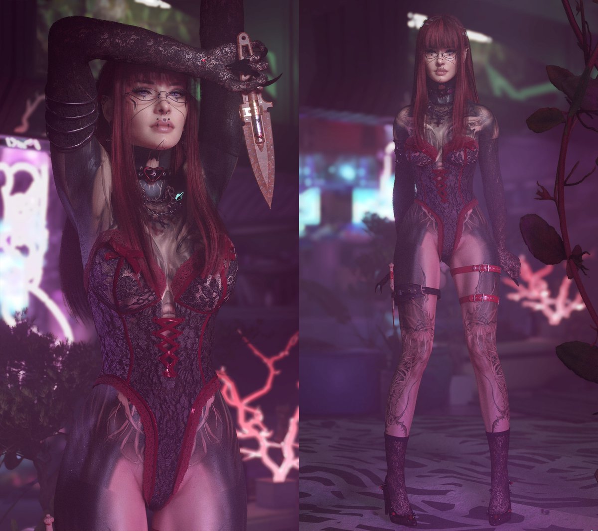 I also have these ones before I changed back to the simpler tattoos ~~

#Cyberpunk2077PhotoMode #Cyberpunk2077 #VirtualPhotography