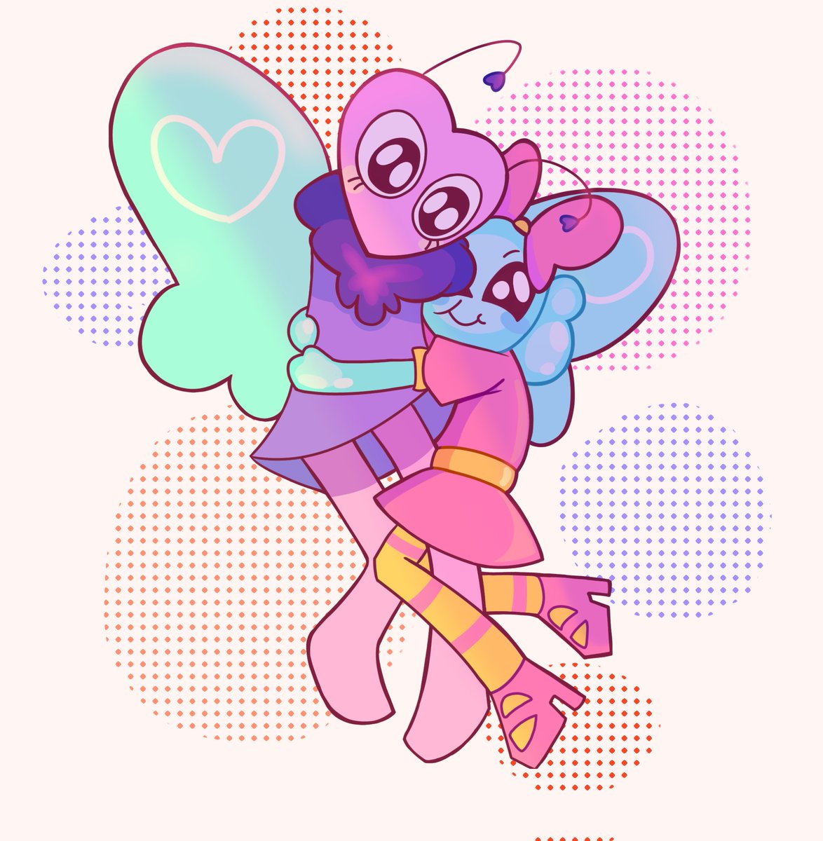 ImShadew's tweet photo. Poppy and Flutter. I think Poppy loves her #dandysworldfanart #Dandysworldpoppy #DandysworldFlutter #Flutterpop #dandyworldship https://t.co/7uKKxQNlLK
