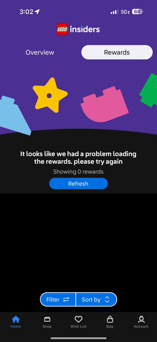 EddevEDF's tweet photo. @LEGO_Group Is insider Points redemption down? Nothing seems to load! https://t.co/P0I8rsFKzg