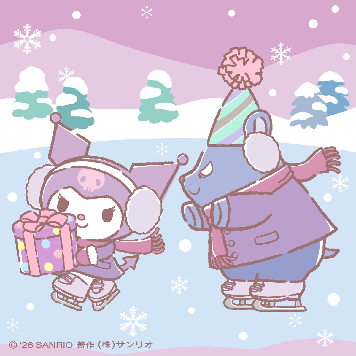 kuromi_project's tweet photo. バク「クロミ様待ってゾナ～」
クロミ「アタイに追いついたらプレゼントあげるよ♪」

#バクの誕生日 https://t.co/9oH9ayPy2B