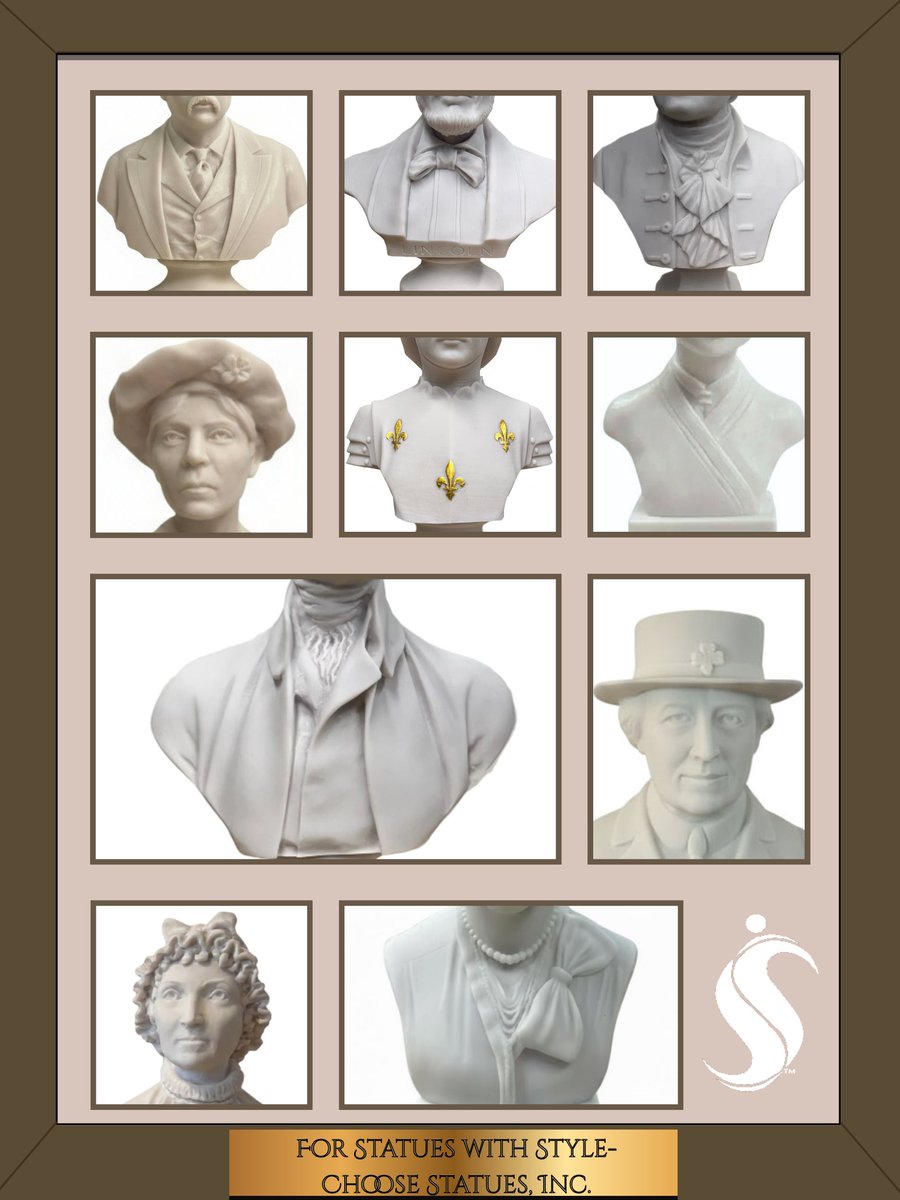 Statuescom's tweet photo. When people design a statue, often the face gets all the attention- but what of Alice Paul's beloved hat? The clothes Alexander Hamilton would be wearing in the 1700's?

Accessorizing your statue is a fun and important part of the process! 

#statuescustomstatue#clothes#art https://t.co/H0M1G6OMn8