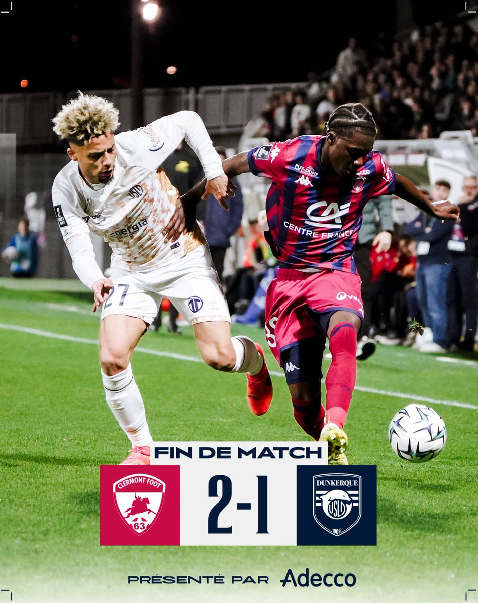 CF63Insights's tweet photo. 🤩 | #CF63USLD | Clermont enchaîne enfin!
Après une première mi-temps calamiteuse, le @ClermontFoot s’est bien réveillé pour renverser l’ @usldunkerque et s’offrir une victoire au final assez logique et méritée sur l’ensemble du match, avec même un peu de réussite sur la fin!
De la à y voir un signe que les choses vont enfin tourner dans le bon sens, il y a un pas qu’on ne franchira peut être pas encore, mais alors que le CF63 a encore repris des points sur toutes les équipes qui l'entourent en @ligue2BKT ce soir, le ciel s’est quand même un peu éclairé en l’espace d’une semaine, même si le maintien est encore loin d'être assuré!
#CF63 | #clermontfoot | 🔴🌋🔵