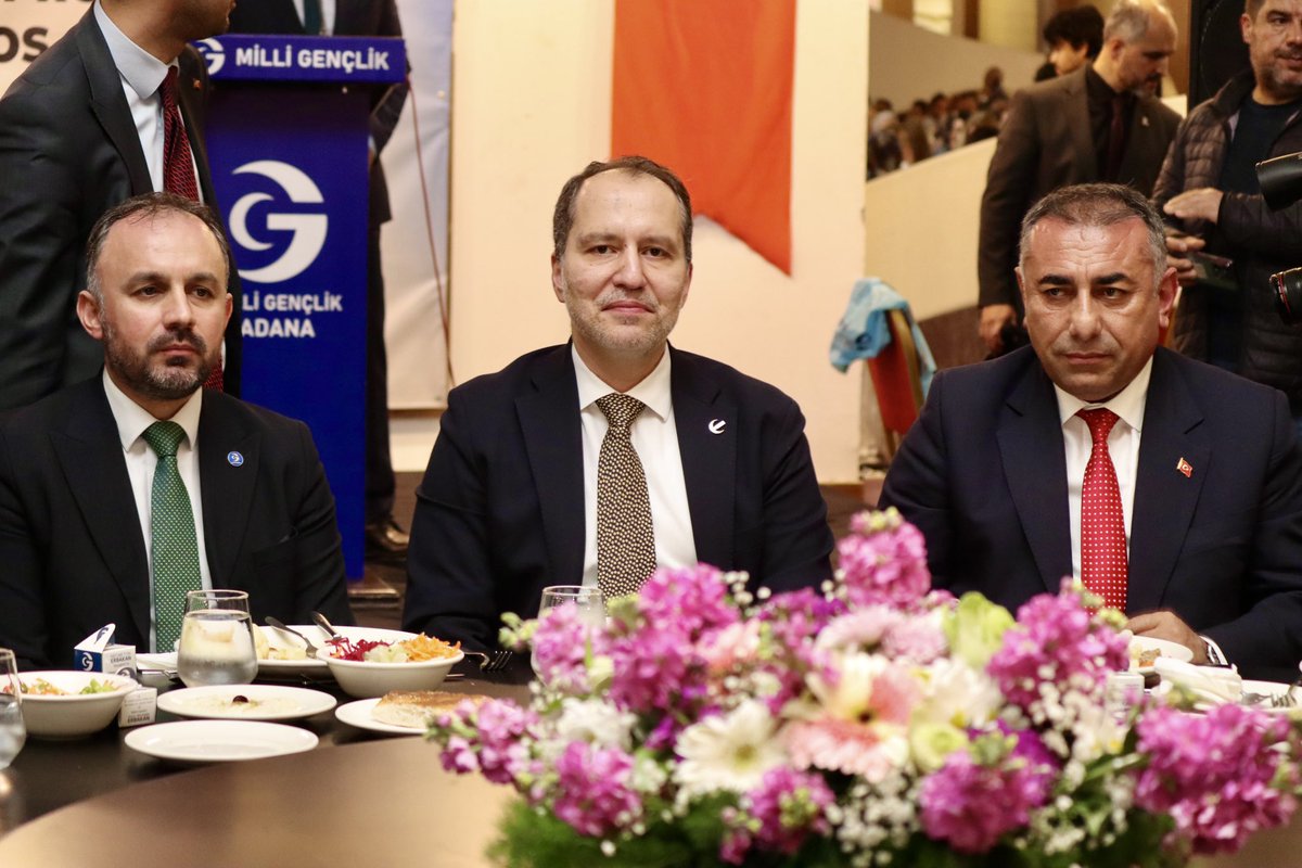 erbakanfatih's tweet photo. Adana’da Milli Gençlik Derneğimizin düzenlediği “Hakka Adanmış Bir Ömür: Prof. Dr. Necmettin Erbakan” konulu iftar programına katıldık. Milli Görüş Lideri Prof. Dr. Necmettin Erbakan Hocamızı; vefatının 15’inci, doğumunun 100’üncü yılında memleketi Adana’da hayırla yâd ettik. Programa katılan tüm misafirlerimize ve emeği geçen herkese teşekkür ediyoruz.
