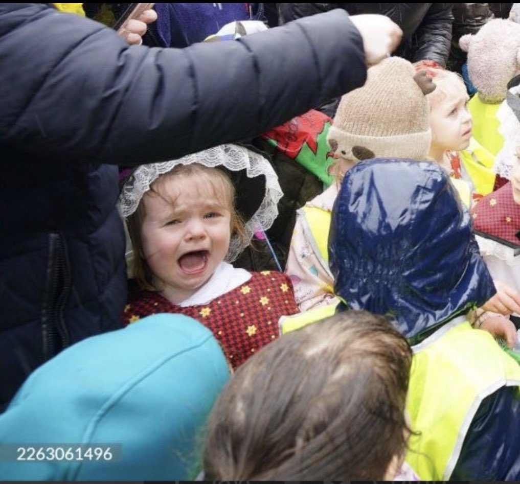To claim to care about the early years while blatantly using &amp; abusing children for your own self-promotion is shameful! My heart bleeds for these poor babies made to stand in the pouring rain so they can be used for Willy &amp; Kate’s PR stunts.
