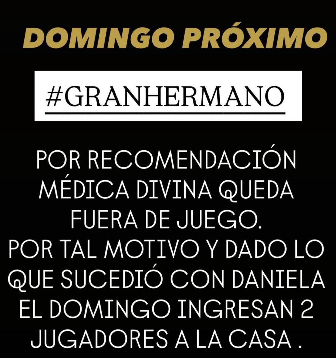 Divina Gloria NO regresará a la casa de #GranHermano