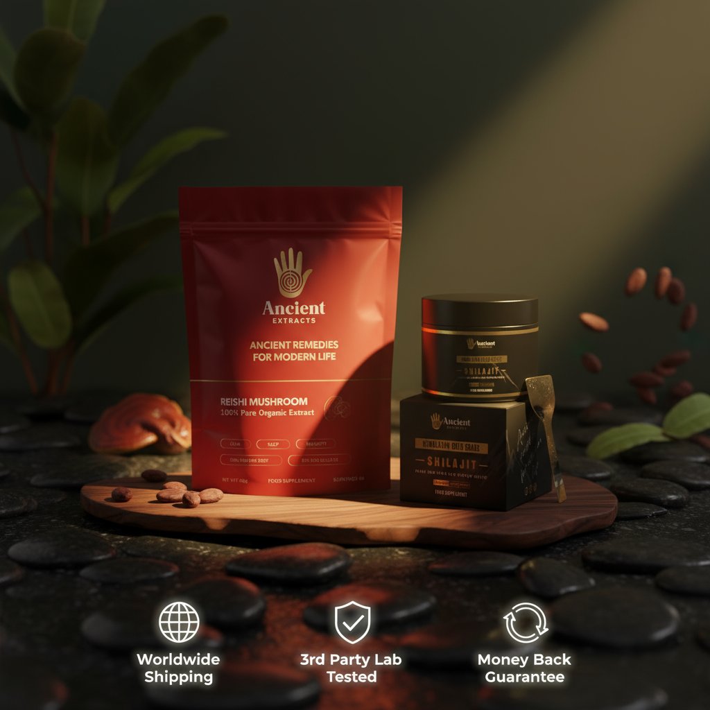 Earth's pharmacy holds no shortcuts, only patient alchemy. Every extract carries generations of knowing. Get 10% off: products.qstarlabs.ai/AEVA