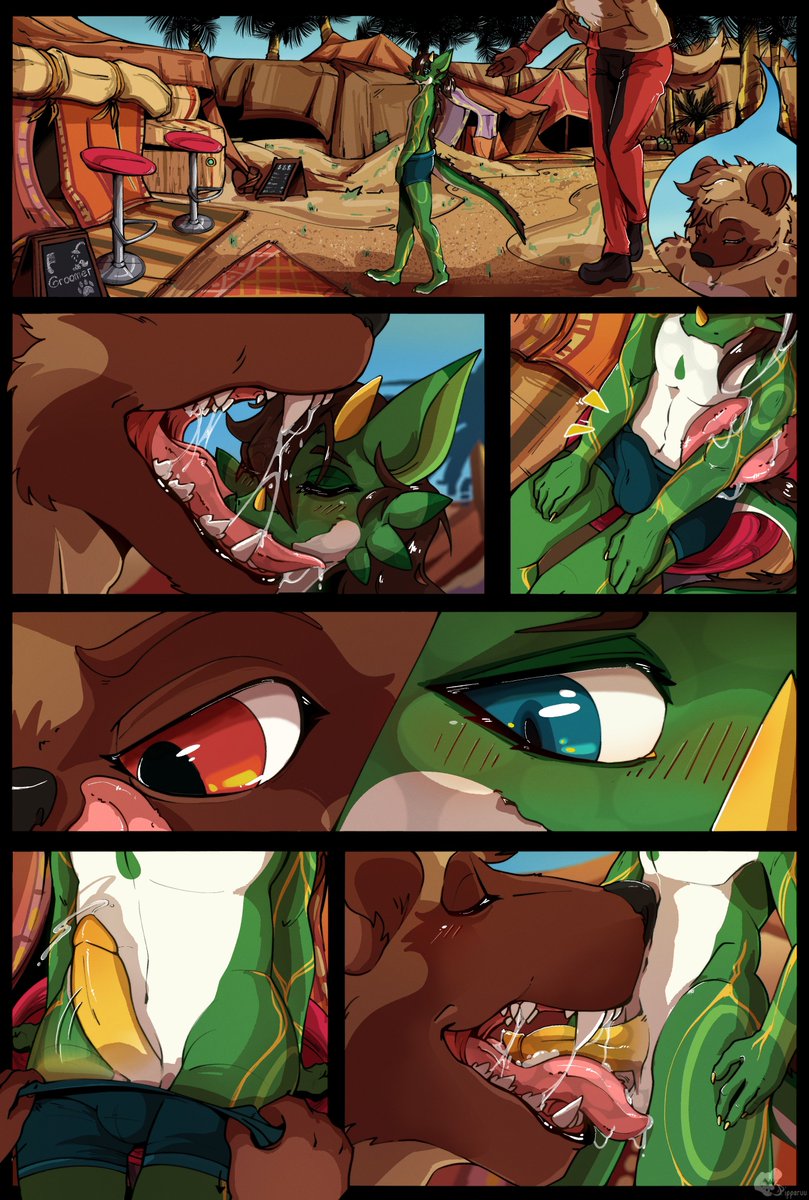 Kooly gets an appointment for a very...special groomer👅 #Nsfw #furryart #vore