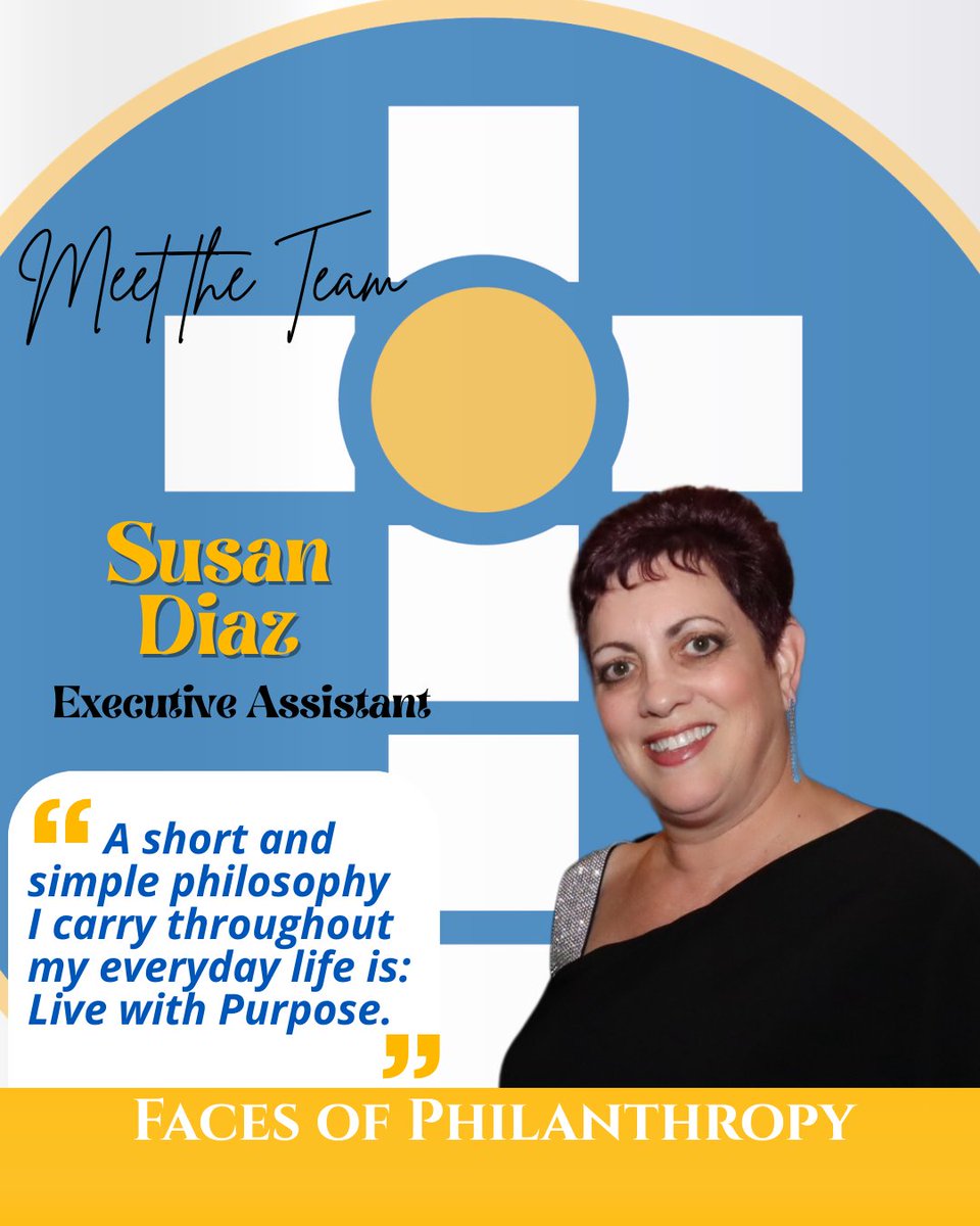 #FacesofPhilanthropy Friday: Meet Susan Diaz

For Susan, service has never been just a job, it’s been a calling. As Executive Assistant to the CEO, Susan embraces the diversity of her role. Discover more about Susan’s story at: cfocf.org/facesofphilant…

#CFOCF #CFOCFTeam #Catholic