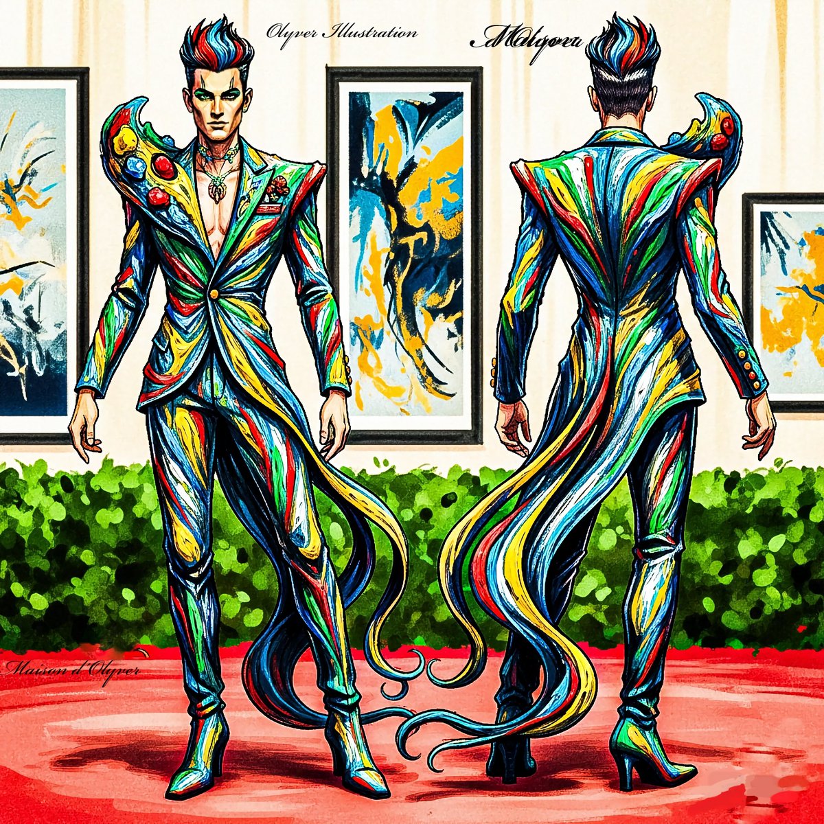 OlyverUnusual's tweet photo. Color moves first. Fashion becomes art.🖌️🎨🎨
MET GALA 2026 
Exhibition – Costume Art
Dress Code – Fashion is Art 
…and honestly? I hope this is the kind of art we get to see come alive at the @metmuseum
steps this May. ✨
@voguemagazine
#MetGala2026 https://t.co/h8WA6MQqII
