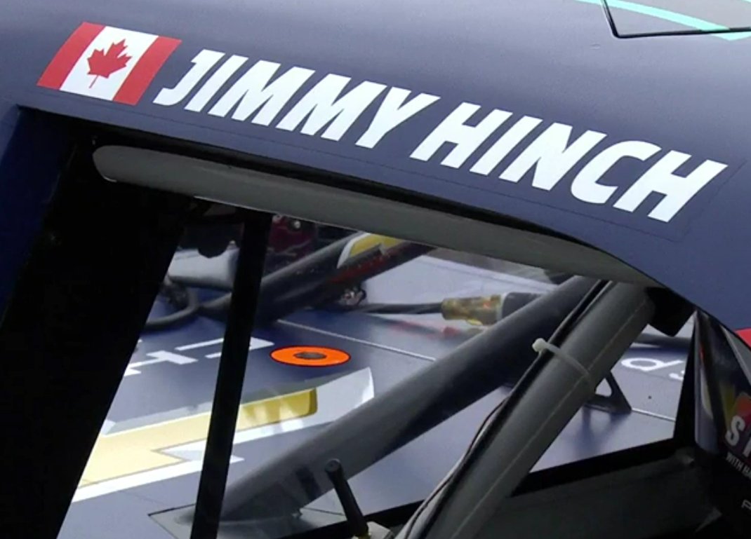 STaranto92's tweet photo. James Hinchcliffe christened with his NASCAR name. "Jimmy Hinch" https://t.co/ZpmaMAs0t8