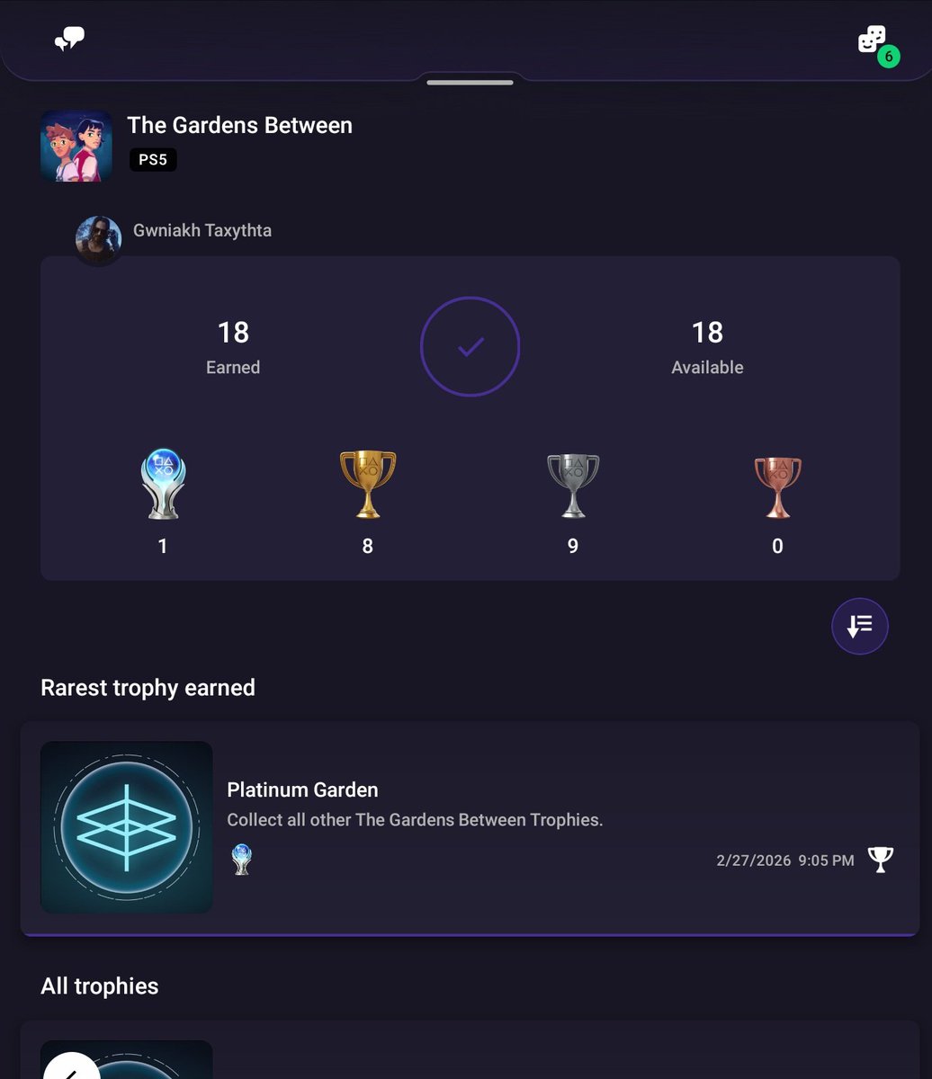 imaggelos's tweet photo. Platinum #31 - The Gardens Between

Really underrated and short puzzle game. Had played it before on my old account but had to do it again because it's a very good time 🧩 https://t.co/dcaYcRrqDs