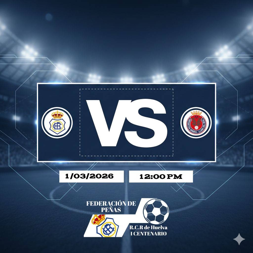 🗓️ 𝐄𝐬𝐭𝐞 𝐝𝐨𝐦𝐢𝐧𝐠𝐨 𝐭𝐞𝐧𝐞𝐦𝐨𝐬 𝐮𝐧𝐚 𝐜𝐢𝐭𝐚 𝐞𝐧 𝐞𝐥 𝐭𝐞𝐦𝐩𝐥𝐨

⚽️ <a href="/recreoficial/">RC Recreativo de Huelva</a> 🆚 <a href="/DeportivaMinera/">Club Deportiva Minera</a> 
⏳ 12:00 horas
📌 Nuevo Colombino

#FederacionRecre #RecreMinera