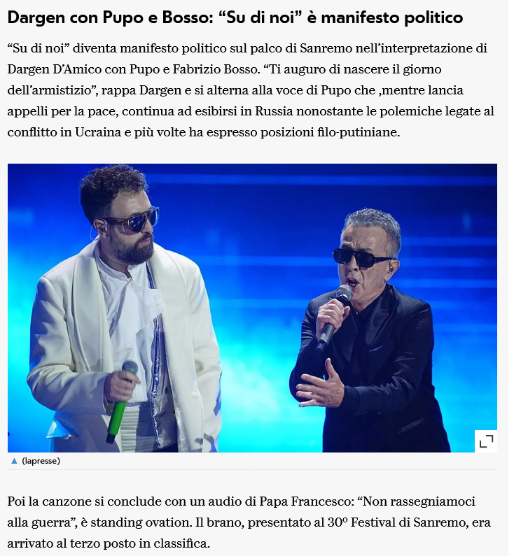 giovamartinelli's tweet photo. Prima #IrinaShayk, ora questi 2 scrotocefali mononeurone.
Fanculo #Sanremo26 e tutti i ciucciaPutin ! https://t.co/RZR3Ph6cXa