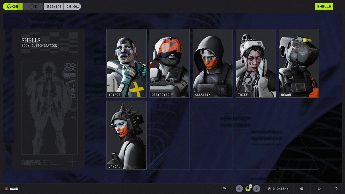 Got 4 out of 5 of the Traxus skins. Assassins is my favorite. Still need Triage's I'll get his later tonight