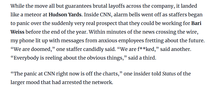 deepwebslinger's tweet image. 🚨BREAKING: CNN staffers in FULL MELTDOWN right now 😱
Paramount (led by Trump ally David Ellison + MAGA-backed billionaire Larry Ellison) just WON the bidding war—Netflix folded! They're about to take over the entire Warner Bros. Discovery empire... including the "fake news"