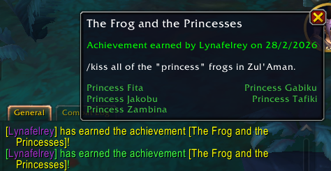 guild chate dakika başı dungeon achievementları düşerken arada beliren o mistik achievement