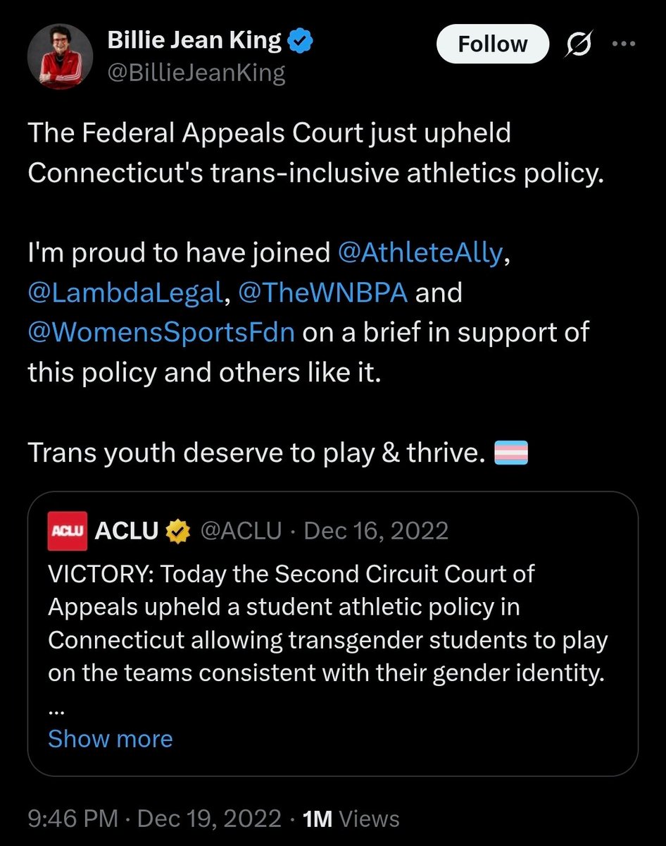 It's really hard to take someone's concern about the joke seriously when they support the invalidation of women, especially women in sports.