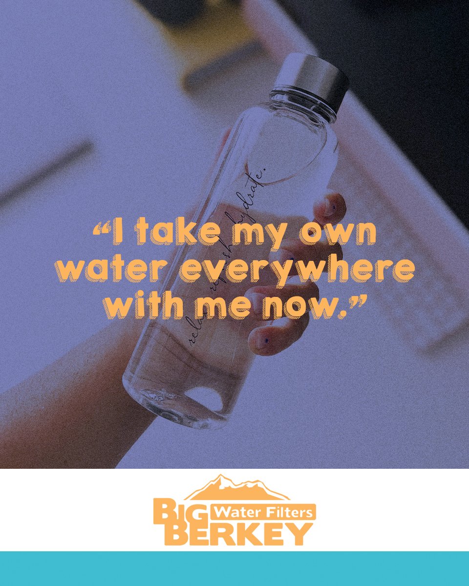 “Love it! My son bought one and then took it when he moved out. I couldn't wait to get my own. I take my own water everywhere with me now.” – Alesia S. A happy Berkey customer!

Where do you take your Berkey water? bigberkeywaterfilters.com