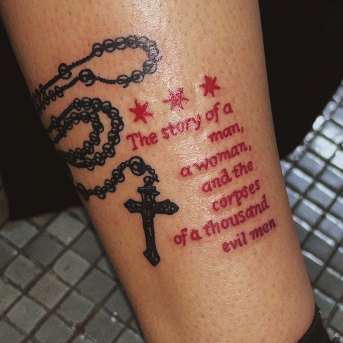 the story of a man, a woman, and the corpses of a thousand evil men~