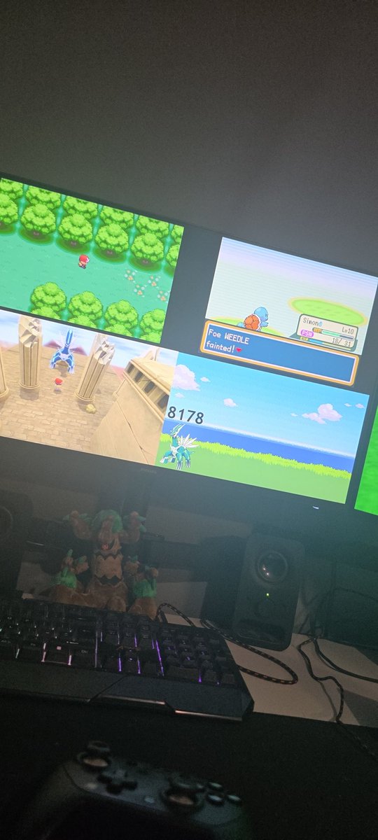 GamerDrippy's tweet photo. Me and my stepson are playing FRLG, He asks does it have Mew in, I replied yes, its under the truck in Vermillion City...  How long until I tell him it isn't 🤣 https://t.co/t28etWBplF