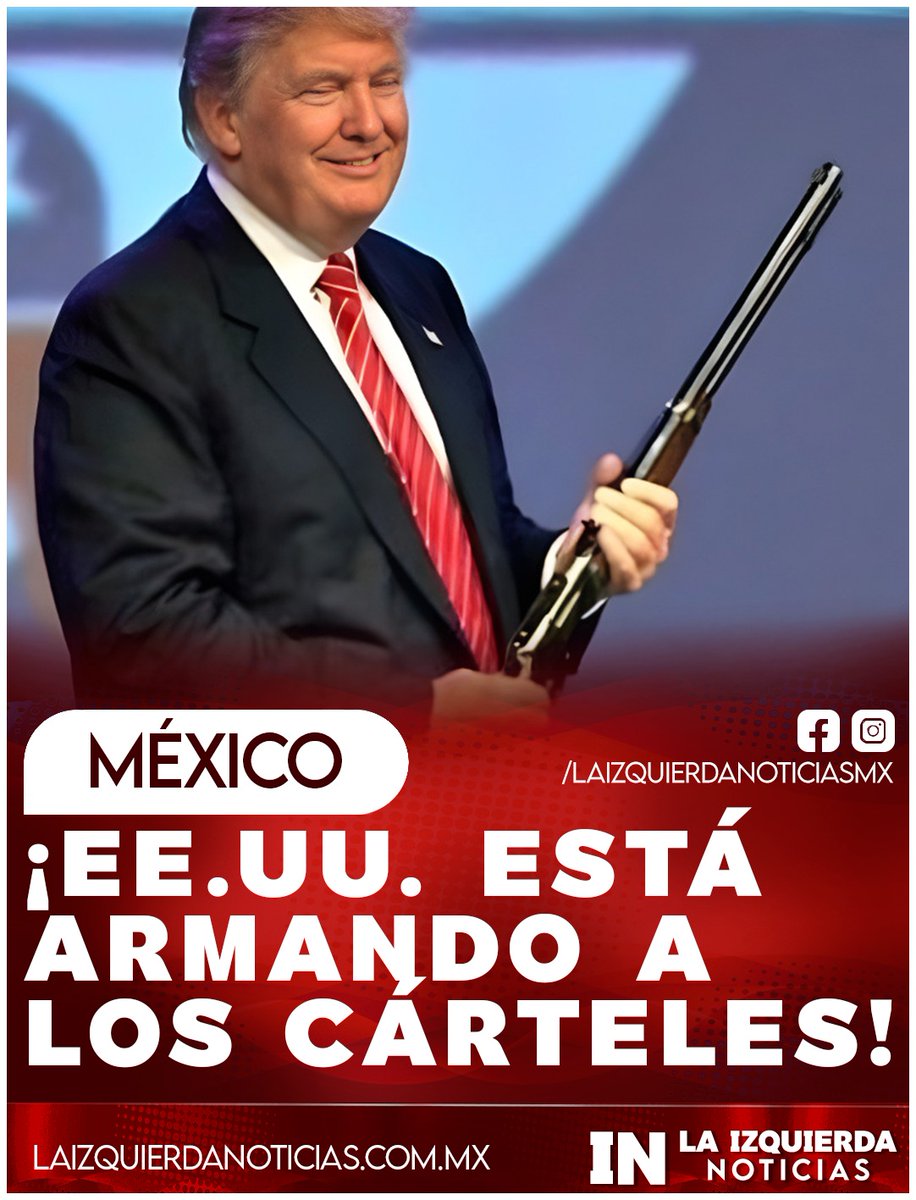 ¡LA HIPOCRESÍA GRINGA! Confirma el secretario Omar García Harfuch que el 80% de las armas aseguradas a los cárteles por parte del Gobierno Mexicano provienen de Estados Unidos, incluyendo los calibres más grandes, las ametralladoras, fusiles Barrett y cartuchos de poderM;