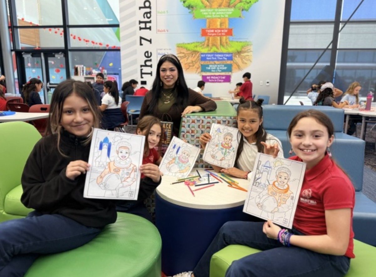 MsGPalacios's tweet photo. WHILA library celebrated Black History Month with the African-American Read In Event! Coach Johnson read “Bros” to 2nd grade and really brought the book to life. 3rd and 4th grade enjoyed coloring pages and the event live stream. @DallasISDSupt @DISD_Libraries @dallasschools https://t.co/yRlni877rl