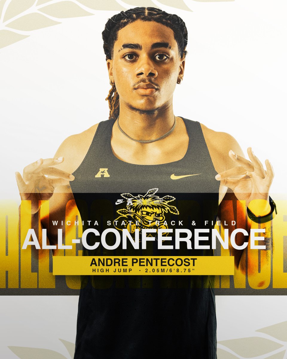 GoShockersTFXC's tweet photo. 𝐀𝐥𝐥-𝐂𝐨𝐧𝐟𝐞𝐫𝐞𝐧𝐜𝐞! 🥉

Andre Pentecost Jr. - High Jump - 2.05m/6'8.75"

#FearTheWheat x #BuiltToRise https://t.co/0G2oW84bbm
