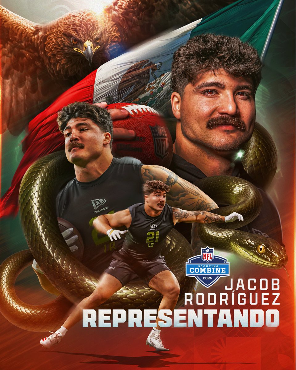 nflmx's tweet photo. J-ROD representando a México en el escenario más grande antes del NFL Draft. 🇲🇽👨🏻 https://t.co/RlEloDjrkf