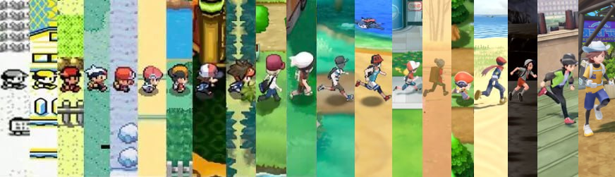 A evolução dos jogos Pokémon em 30 anos!