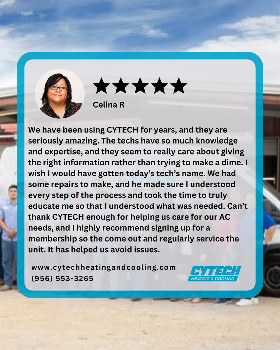 cytechheating's tweet photo. Backed by Over 550 5-Star Reviews on Google! 

We have been serving the Rio Grande Valley for over 30 years. 

https://t.co/UK2B5Z4BYO
(956) 553-3265

#sanjuantx #hidalgocountytx #alamotx #customerreviews https://t.co/ntCi4ep6pH
