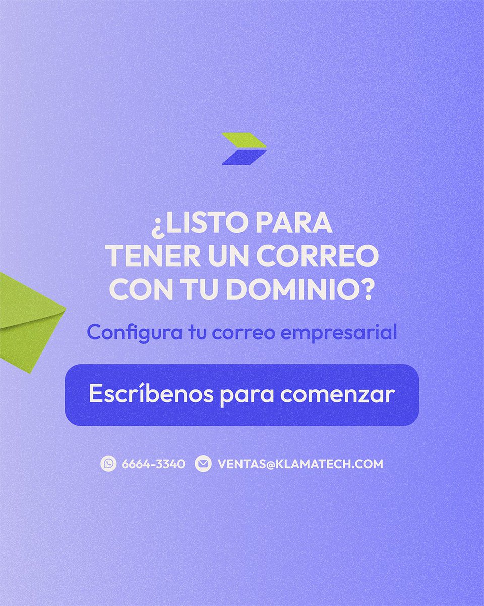 KlamaTech's tweet photo. ¿Tu correo todavía termina en @gmail o @hotmail.com? 😱
Usar correos genéricos puede hacer que tu negocio se vea informal y frenar su crecimiento.
Un dominio propio no es un lujo, es estrategia y credibilidad.
Escríbenos y maneja tu correo corporativo con Zoho Mail💬 https://t.co/XpSaatE721
