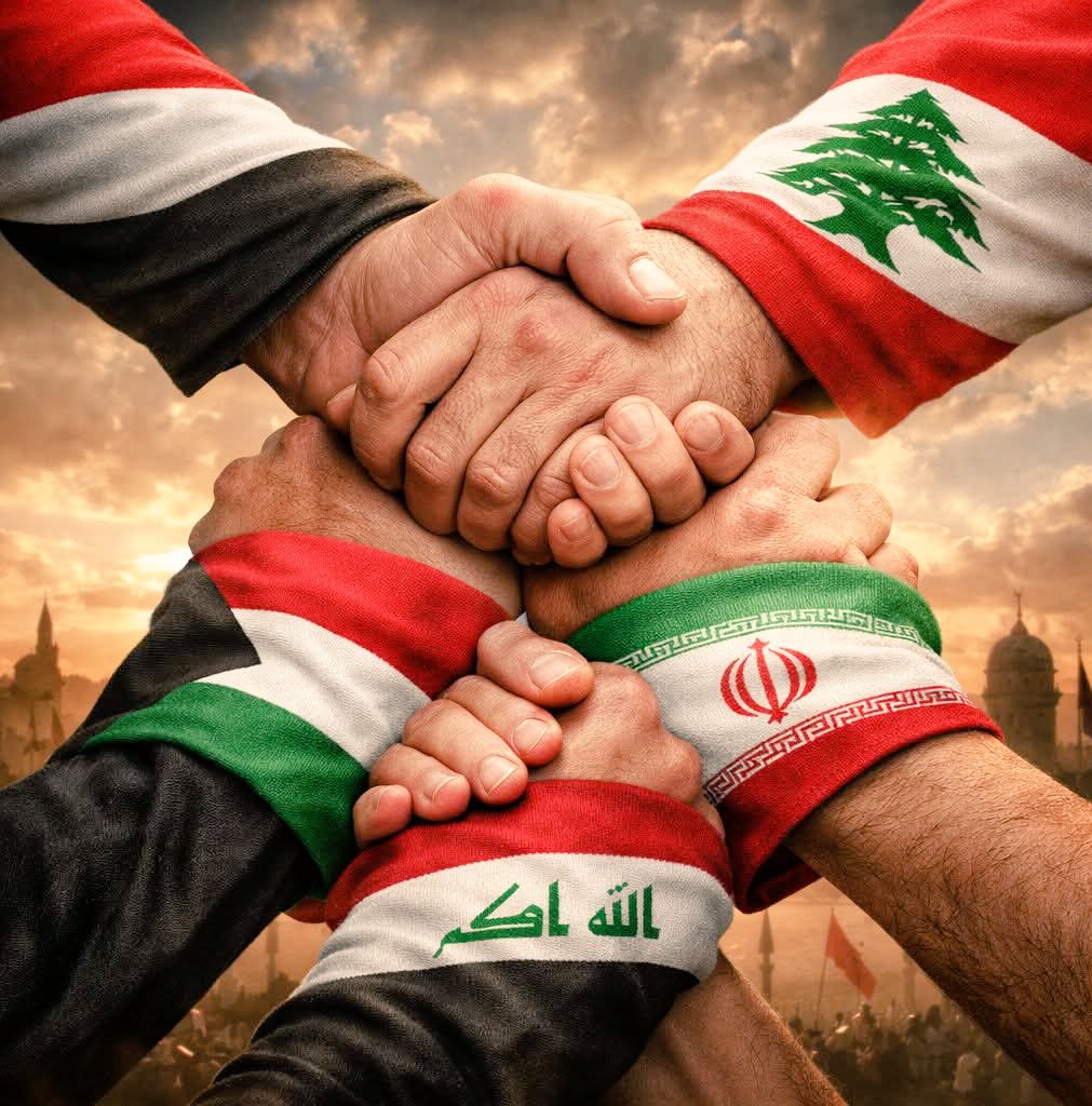 One hand until the end of our days...

✊🇮🇷🇵🇸🇾🇪🇱🇧🇮🇶