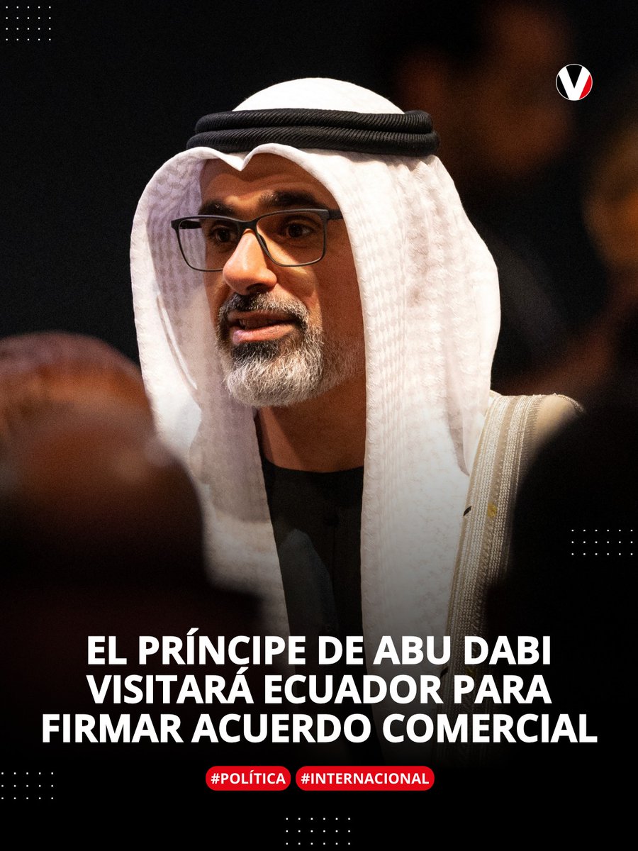 revistavistazo's tweet photo. 🇪🇨 🇦🇪 El presidente Daniel Noboa señaló que espera seguir fortaleciendo las relaciones con Emiratos Árabes con la visita del príncipe de Abu Dabi, Khaled bin Mohamed bin Zayed Al Nahyan. Este es el acuerdo que cerrarán
▶️ https://t.co/Dus5U4kqWF https://t.co/rOO8m5at30