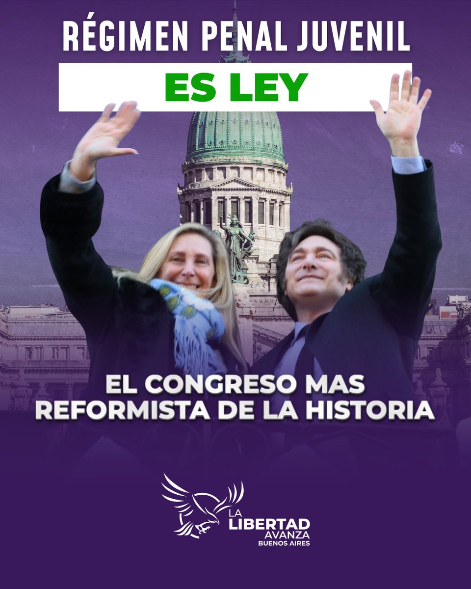 Se terminó la impunidad. A partir de esta ley, los mayores de 14 años que delinquen tendrán consecuencias penales. Delito de adulto, pena de adulto.