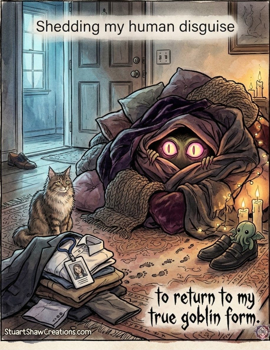 Me crawling into bed after work lmaooooooo