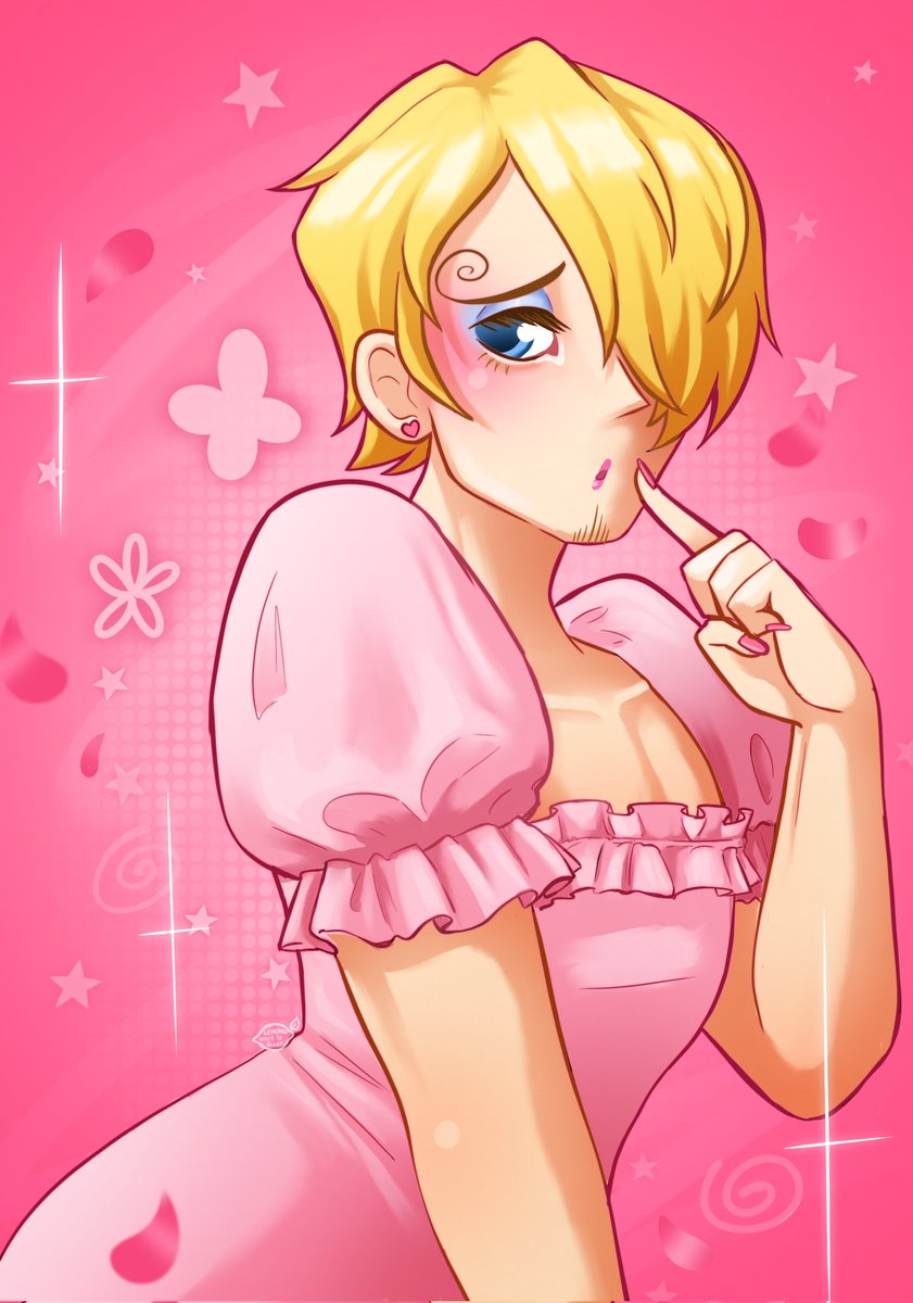 Here's my 3rd installment of my Sanji drawings :3 
Here's candy chan, isn't she soooo cute :3 
#sanji #onepiece