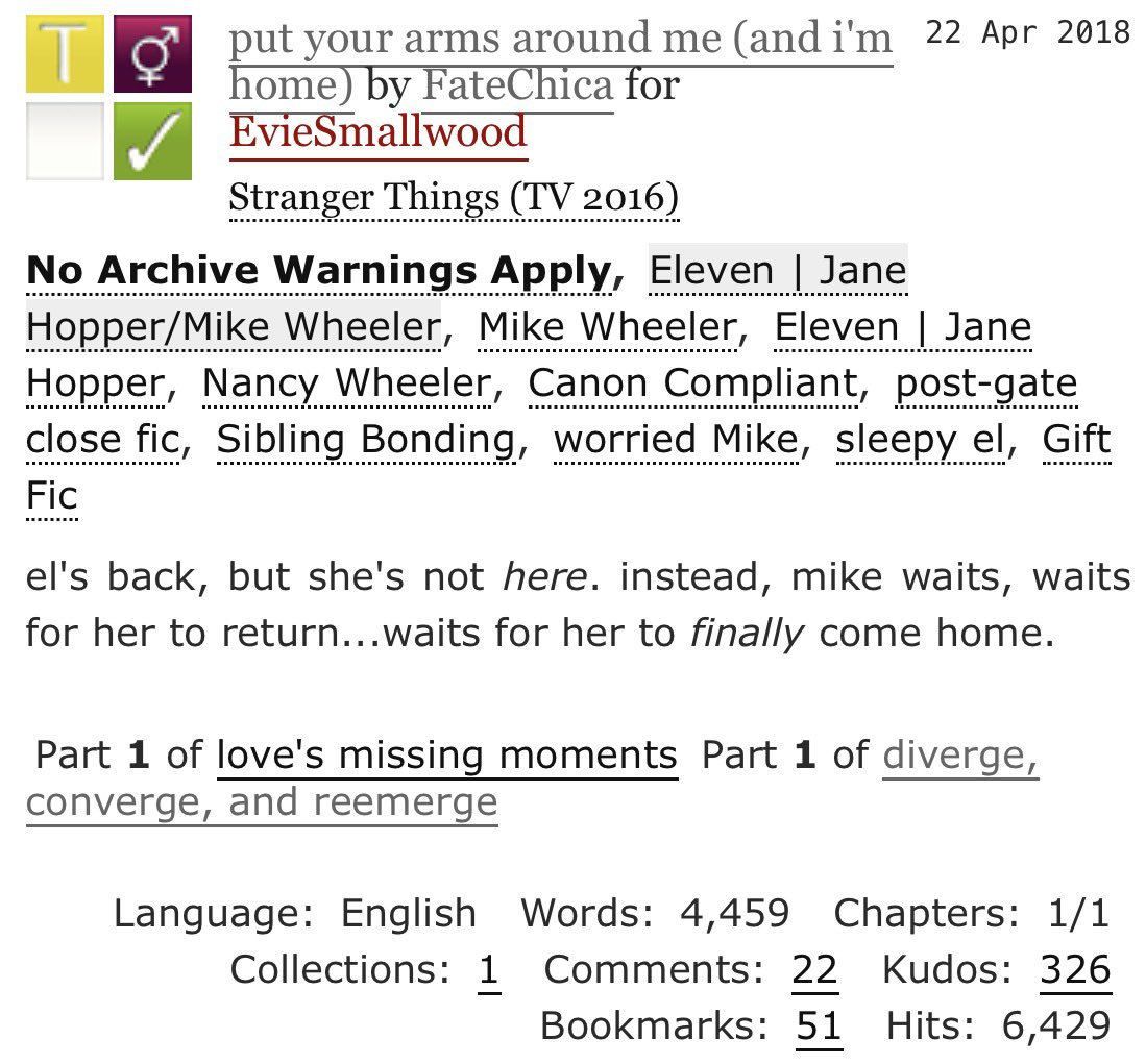 MilevenFics's tweet photo. #MilevenFicRec
put your arms around me (and i'm home)
by FateChica
https://t.co/0UjzhAg4tY
#OneShot #PostS2 #MissedScene #Angst #HurtComfort https://t.co/GQjrQEWCjR