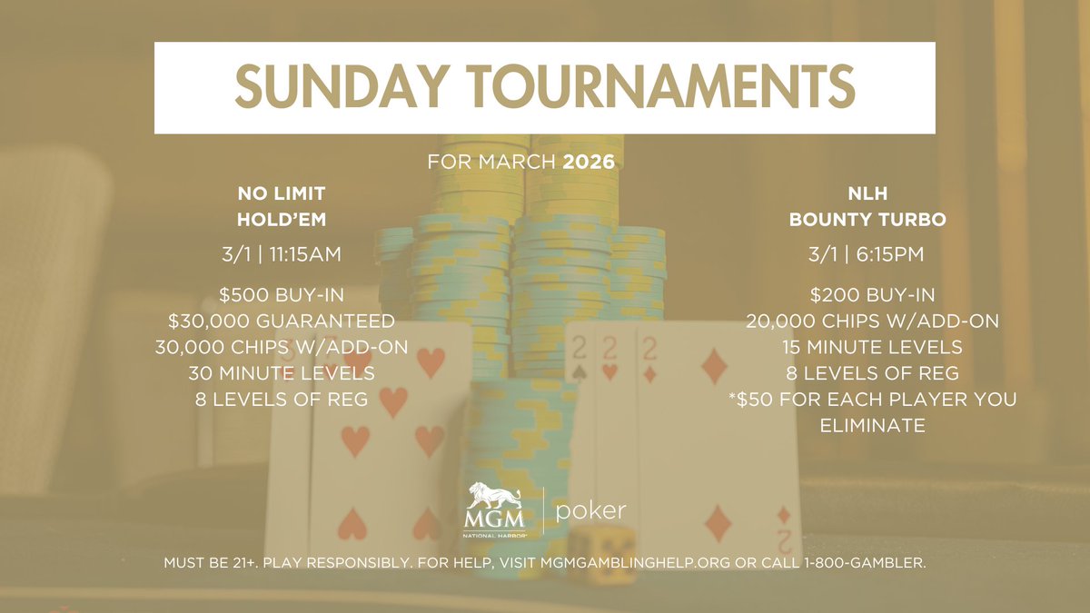 MGM National Harbor Poker tweet media