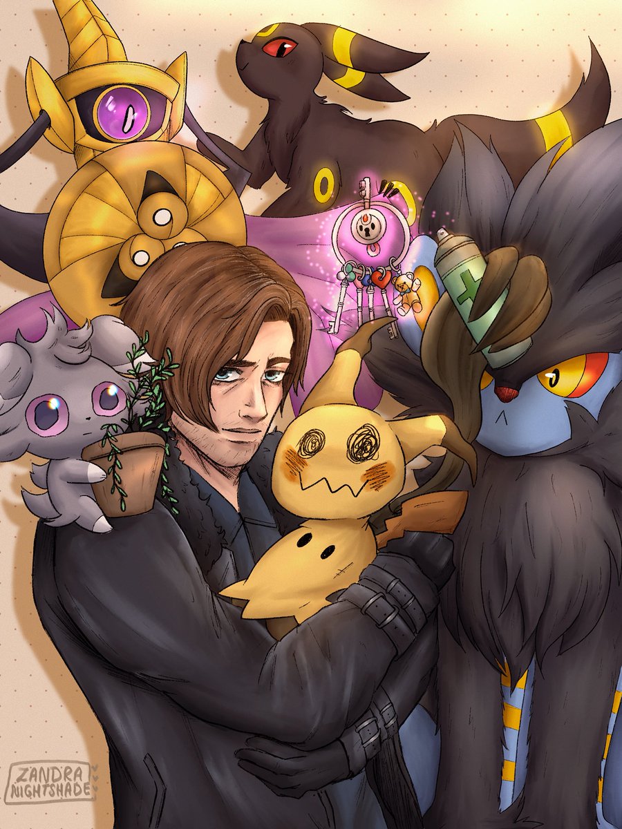 10/10 struggled on coming up with leon’s team haha oops

#re9 #PokemonDay #LeonKennedy