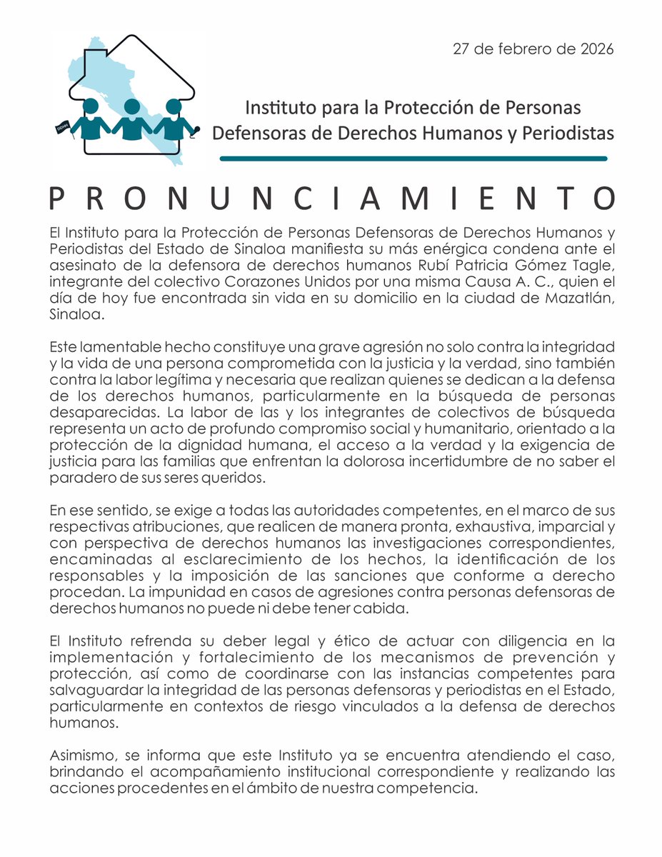 Instituto de Protección Sinaloa tweet media
