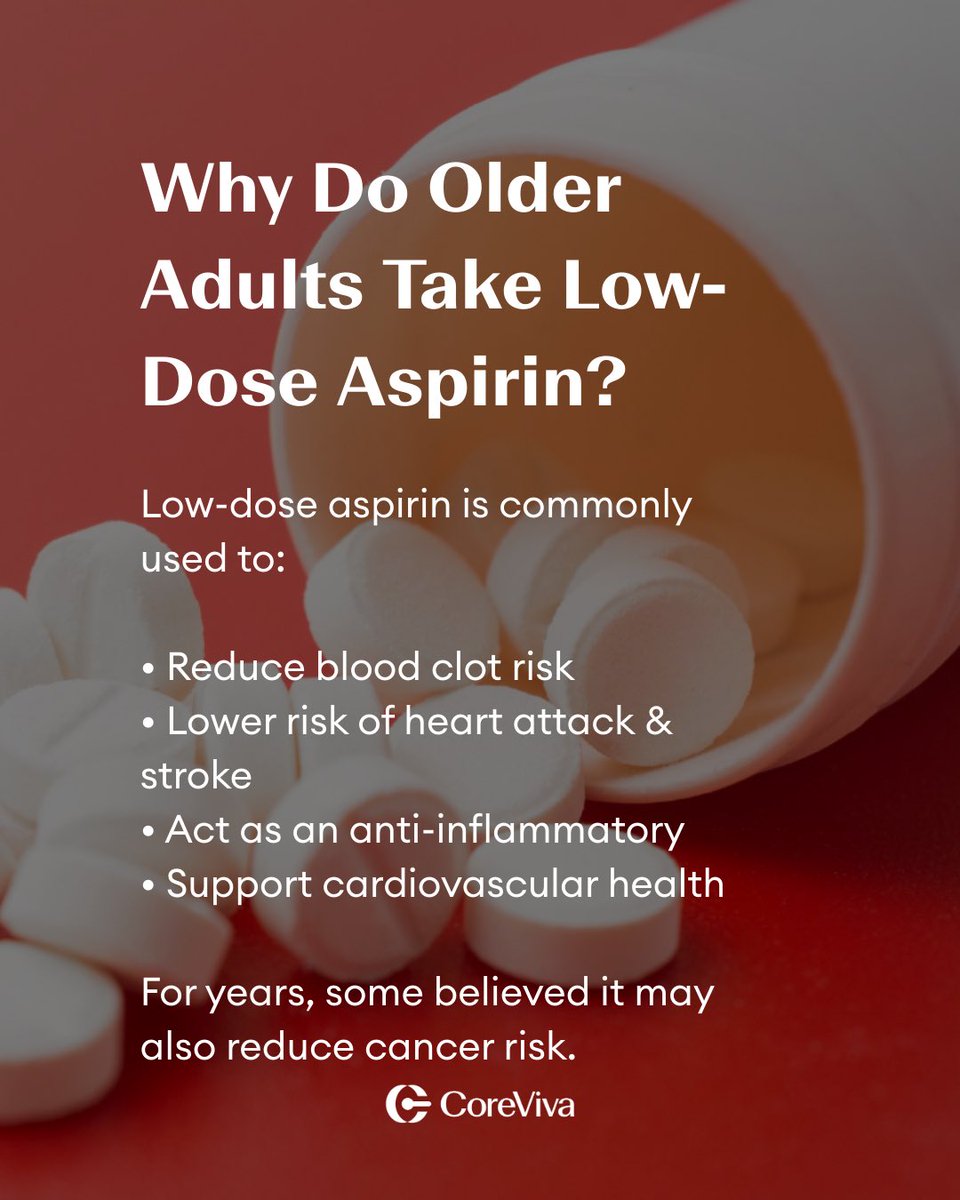 CoreViva's tweet photo. New data from the ASPREE trial: low-dose aspirin did NOT reduce cancer incidence in older adults and was linked to HIGHER cancer mortality risk.

Cancer often develops silently.
Whole-body MRI provides proactive, radiation-free screening when it matters most.

Know Your Body. https://t.co/N8uVJ5jBQt
