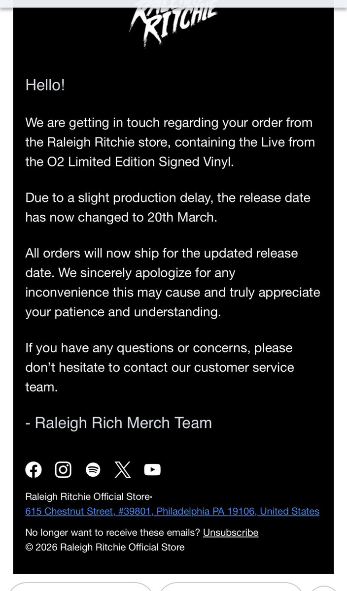 Looks like US vinyls are also delayed :(