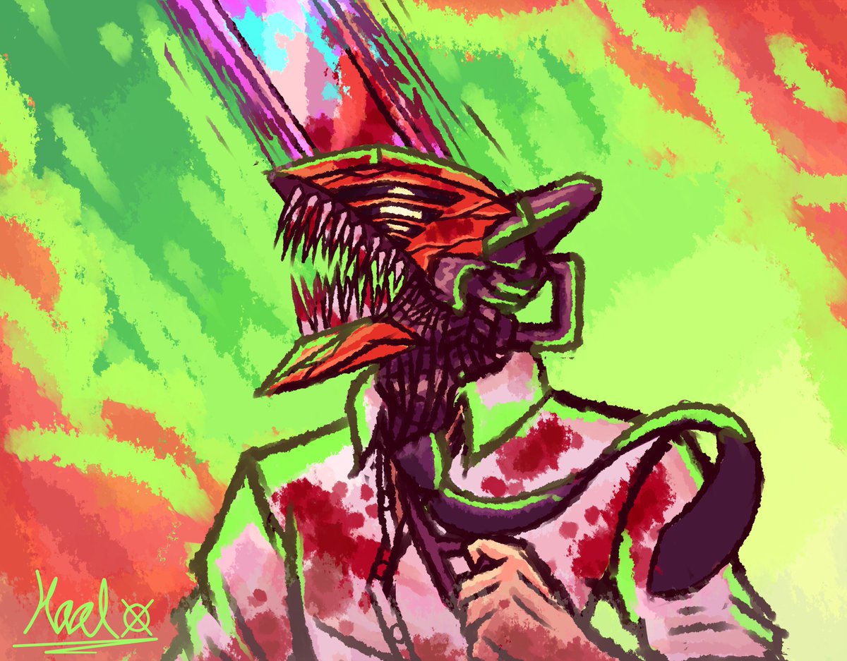 ✨Dibujito del pibe motosierra que me pidio mi amix✨ antes lo sabia hacer de memoria y ahora batalle mucho pipipi/ #chainsawman #denji #chainsawmanfanart