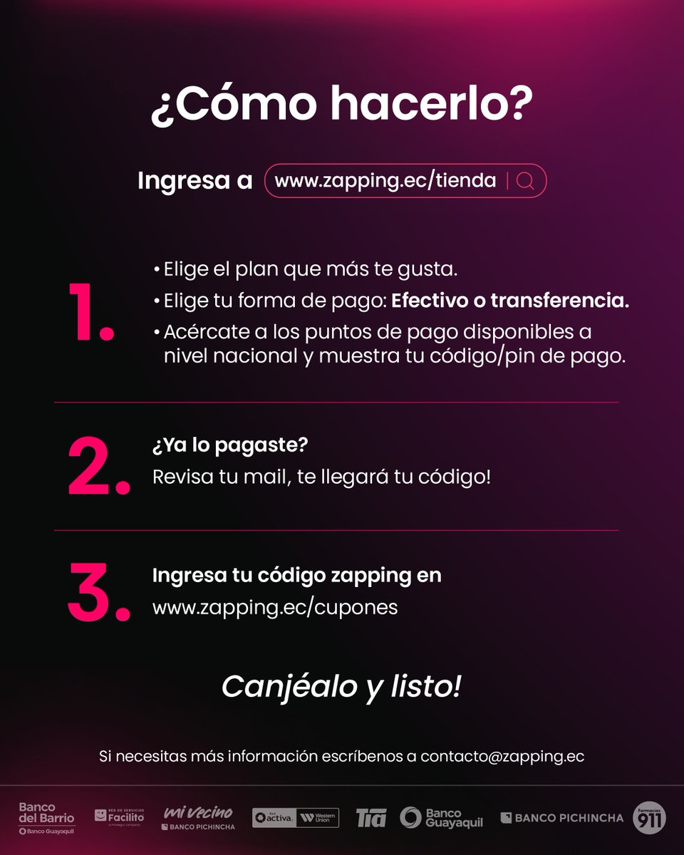 Zapping Ecuador tweet media