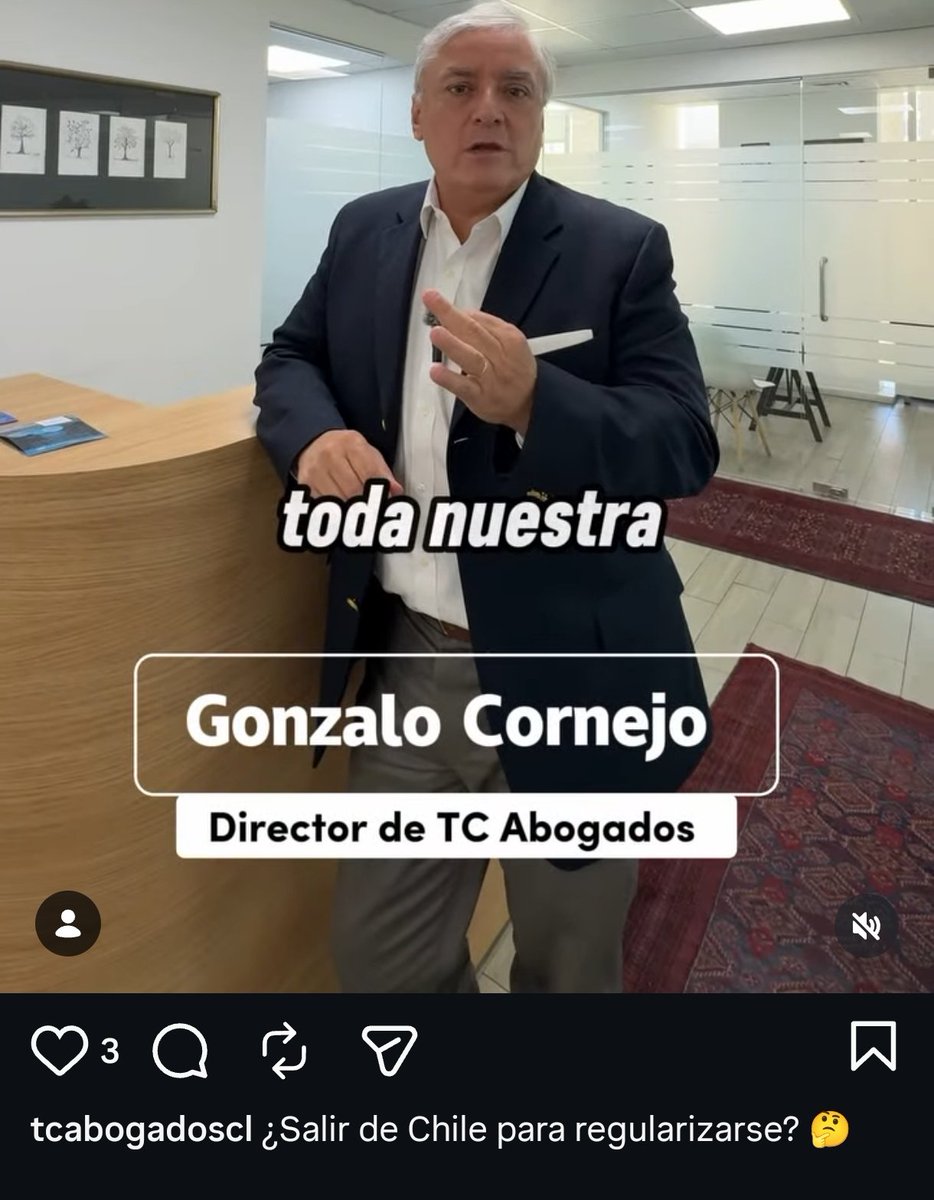 instagram.com/reel/DVRreCNAf…

"Fricción jurídica estratégica", dice el coyote UDI <a href="/gonzalocornejo/">Gonzalo Cornejo</a>. ¡Basta de ilegales! Basta de hacerle la pega de abogado al camello veneco @brauliojatara